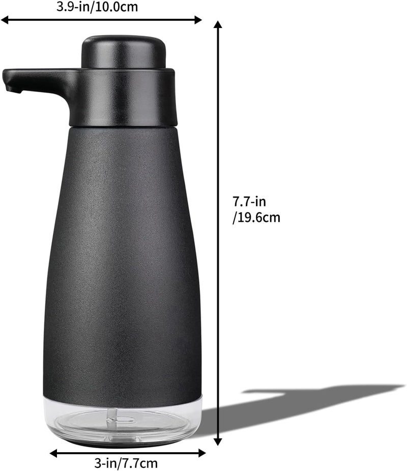 AIKE 15fl.oz Liquid Soap Dispenser for Dish and Hand Soap Matte Black - Image 5